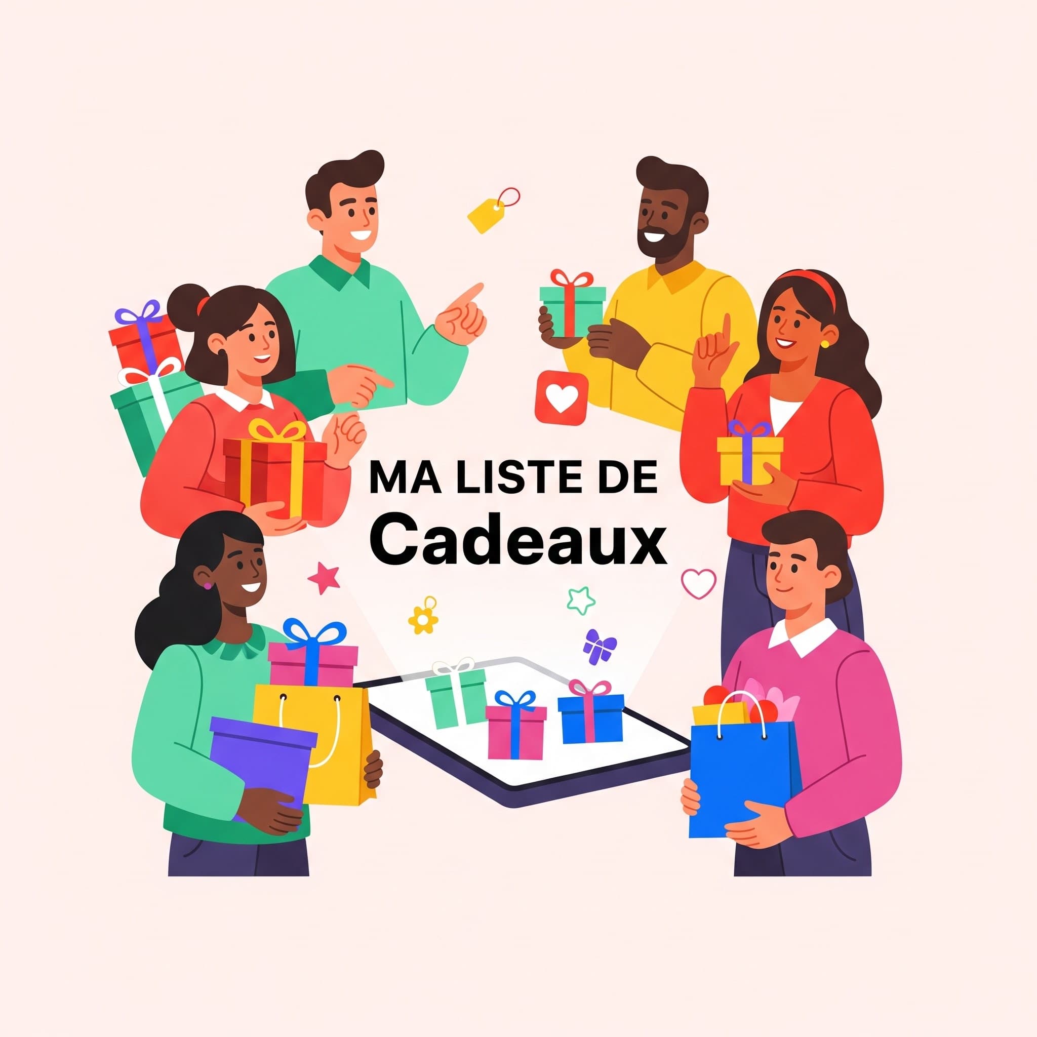 Gift organization illustration